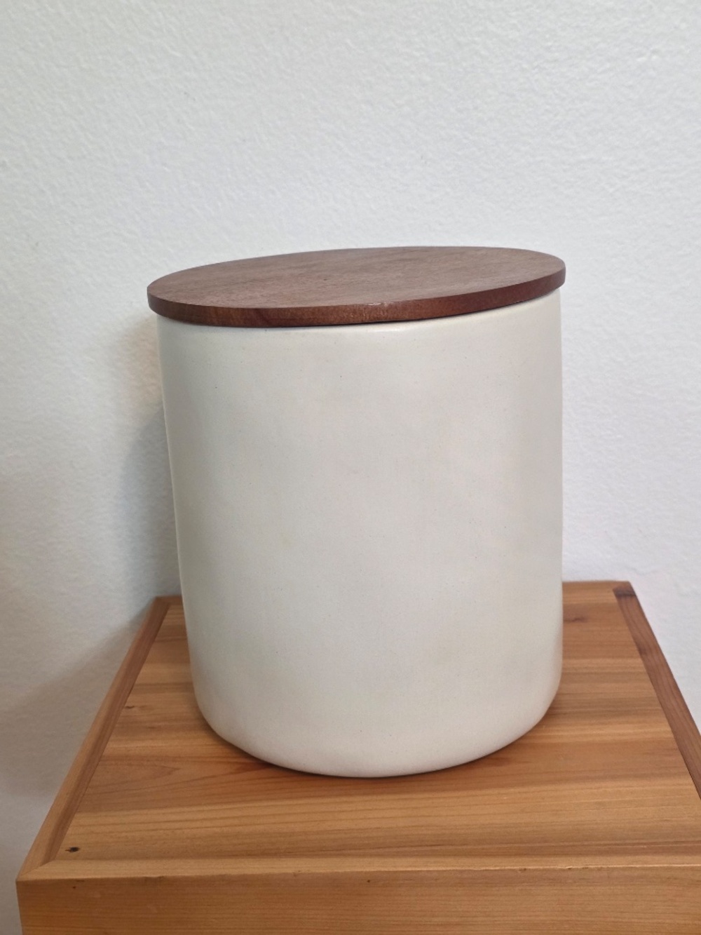 Hearth & Hand Cream and Brown 'COOKIES' Ceramic Cookie Jar - Picture 3 of 6